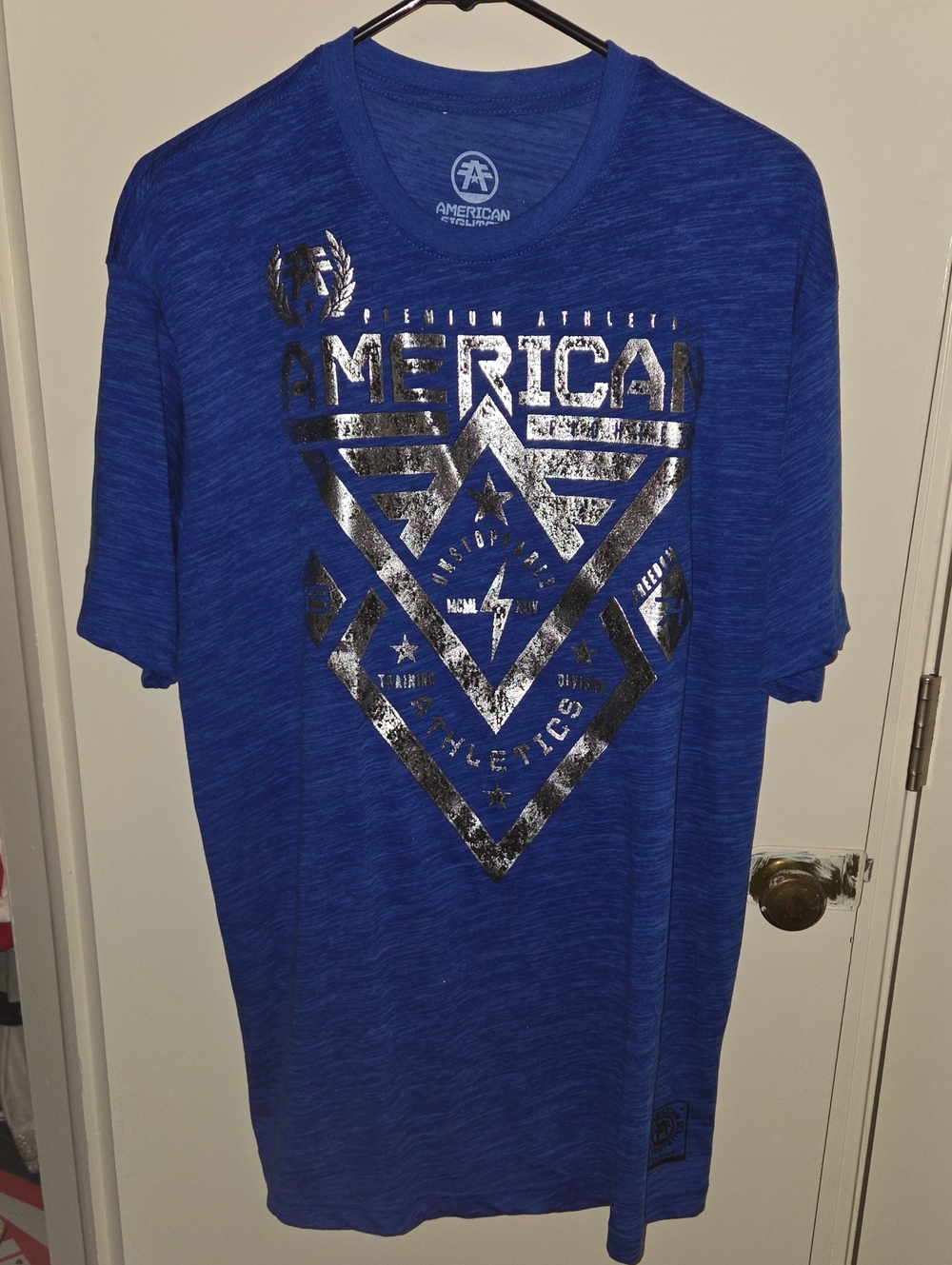 American Fighter Royal Blue Short-Sleeve Graphic Tee